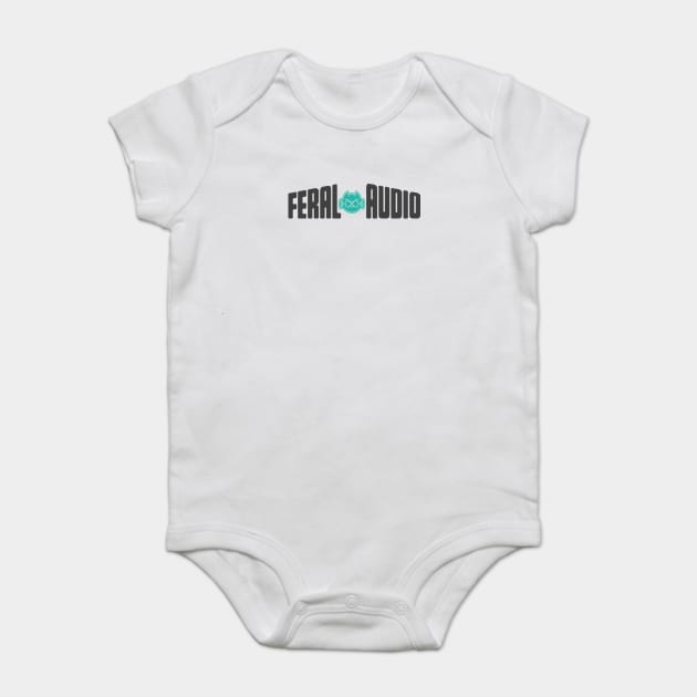 Feral Audio - Our Very Second Logo! (light version) Baby Bodysuit by Death To Feral (2012-18)